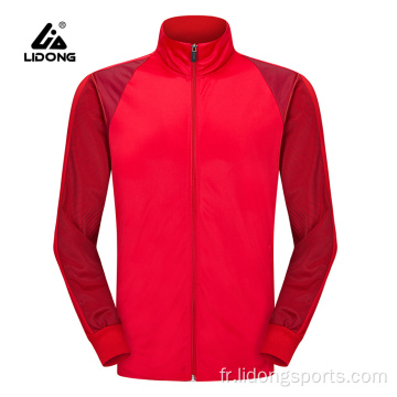 Mode mâle extérieur mâle vestes de sport satin personnalisées